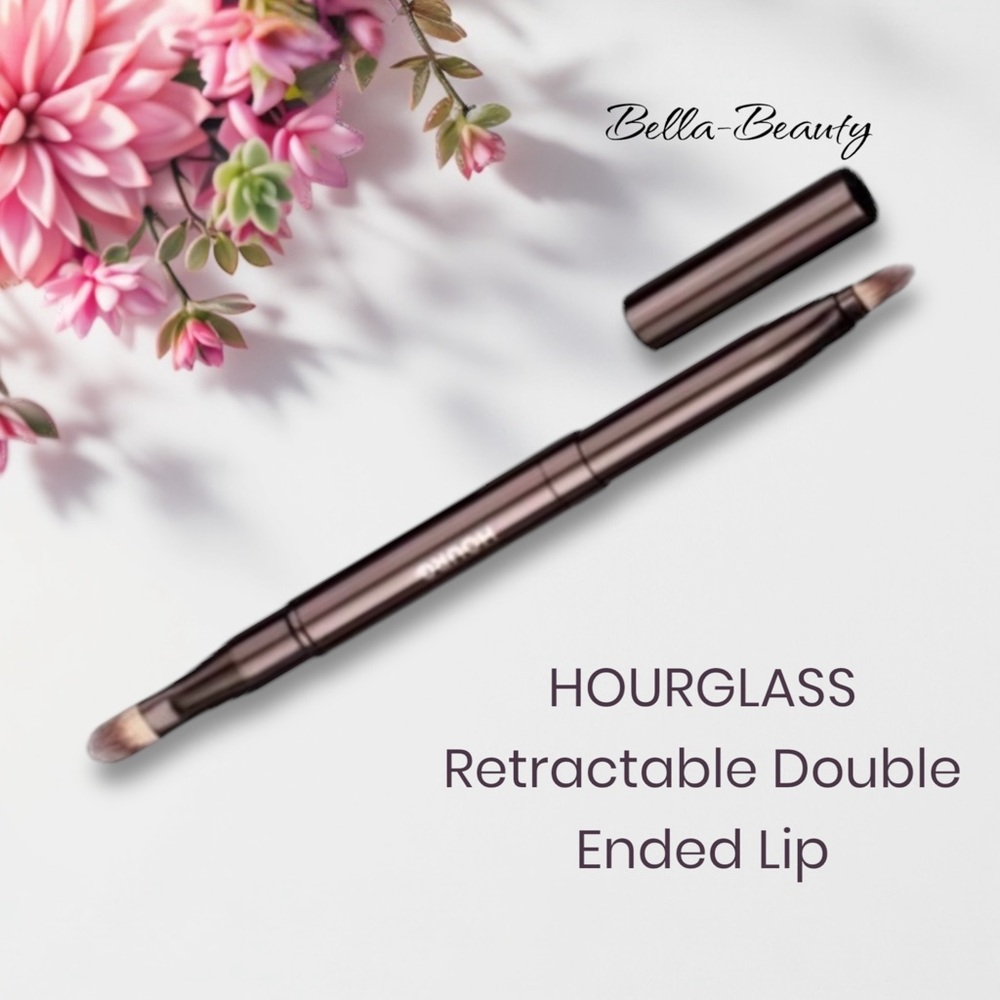 HOURGLASS Retractable Double Ended Lip Makeup Brush  ~NEW~  In Box - Picture 2 of 9